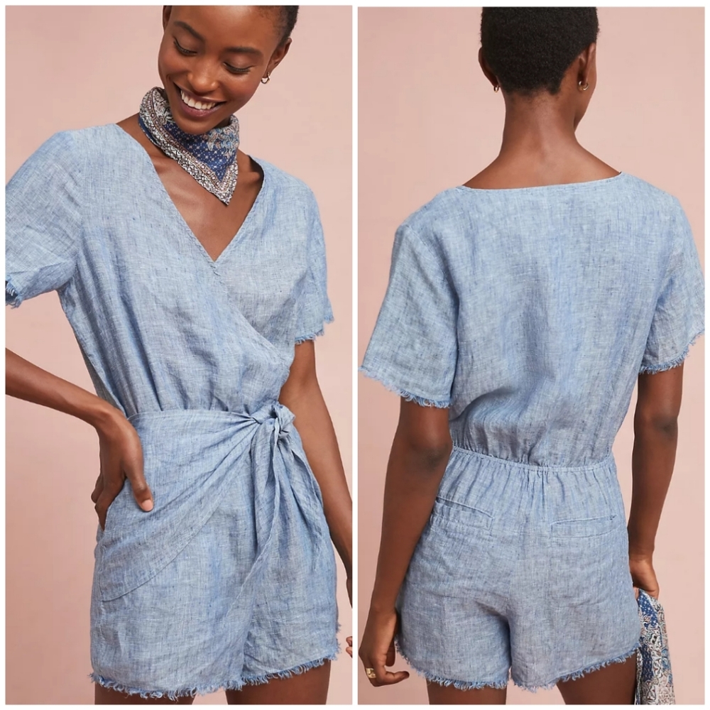Sanctuary x Anthropologie Montana Tie-Front Romper